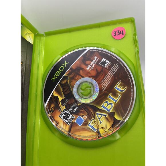 Fable 1 (2004) Black Label Original Microsoft XBox Complete w/Manual - Tested - Picture 5 of 8